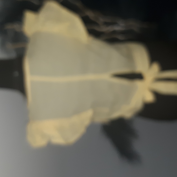 NWT Yellow Eyelet blouse - Picture 5 of 7